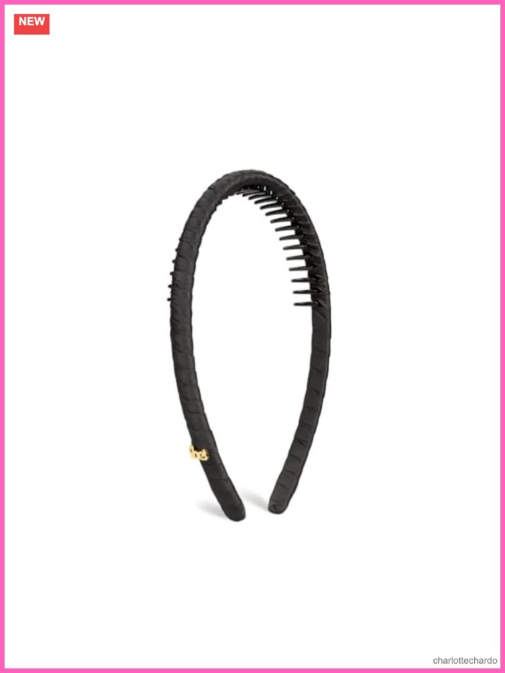 Non-Slip Hair Headband with Teeth, Black, Durable Polyester, Comfortable Fit, 1